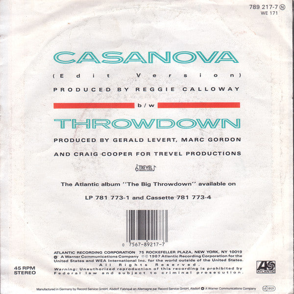 LeVert : Casanova (7", Single)