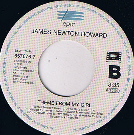 The Temptations : My Girl (7", Single)