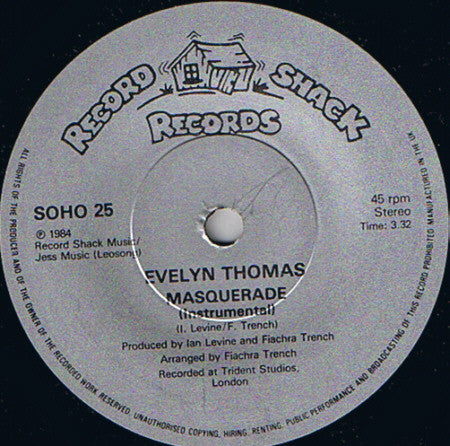 Evelyn Thomas : Masquerade (7", Single)