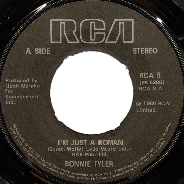 Bonnie Tyler : I'm Just A Woman (7", Single)