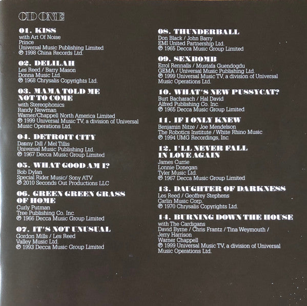 Tom Jones : Greatest Hits Rediscovered (2xCD, Album, Comp)