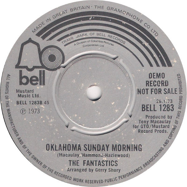 The Fantastics : Sweet Child (When I Hear The Rain) (7", Promo)