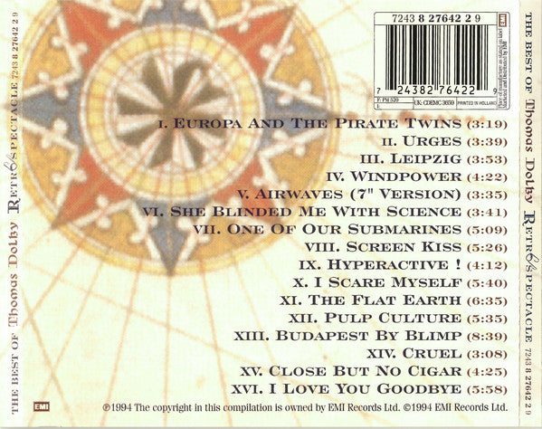 Thomas Dolby : The Best Of Thomas Dolby Retrospectacle (CD, Comp, RM)