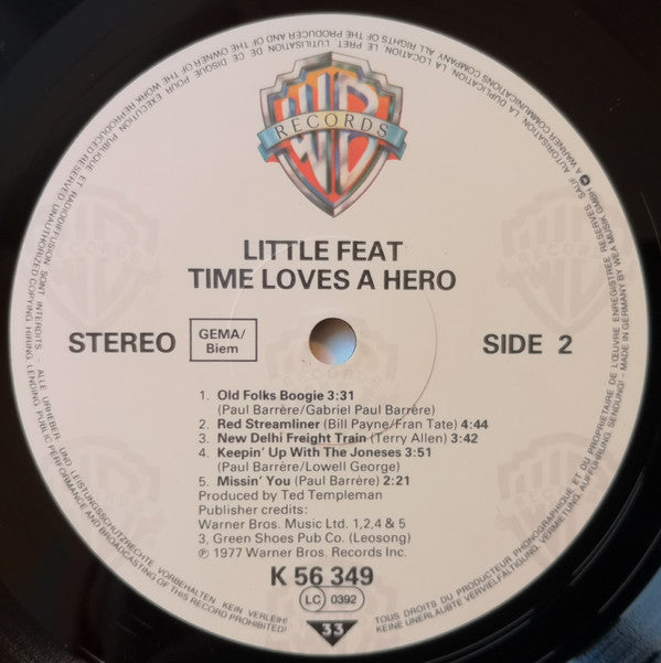 Little Feat : Time Loves A Hero (LP, Album, RE)