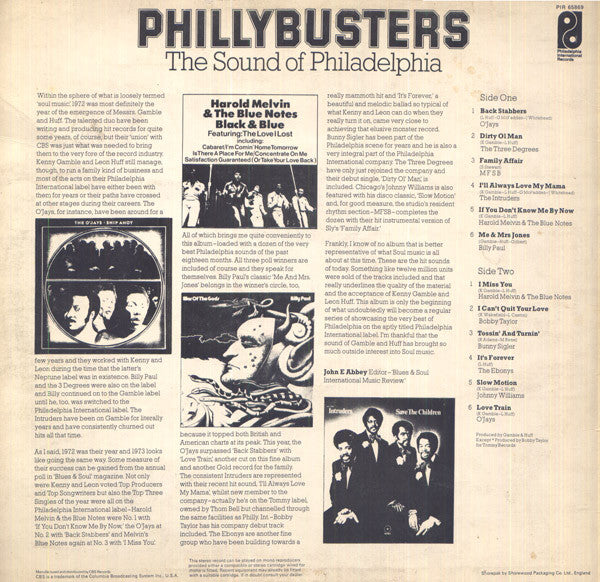 Various : Phillybusters - The Sound Of Philadelphia (LP, Comp)