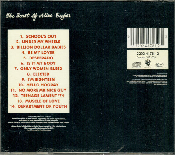 Alice Cooper : The Beast Of Alice Cooper (CD, Comp, RE, RP)