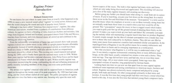 Various : A Ragtime Primer Volume One An Introduction To The Basics Of Ragtime (CD, Comp)