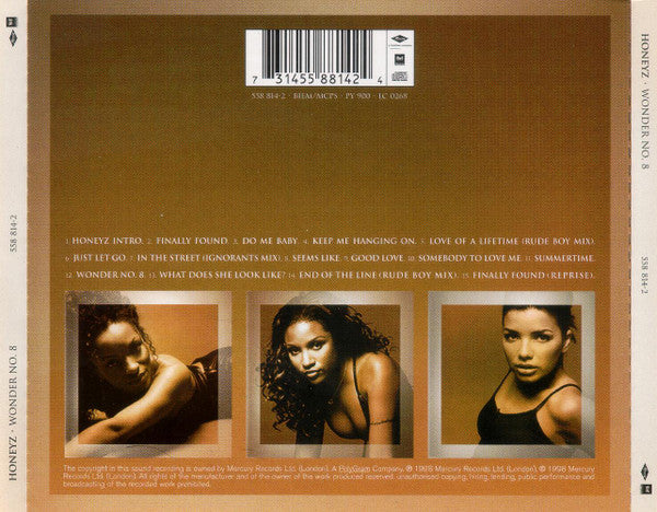 Honeyz : Wonder No. 8 (CD, Album)