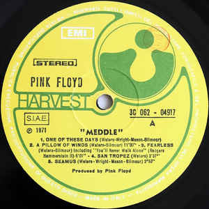 Pink Floyd : Meddle (LP, Album, RP, Gat)