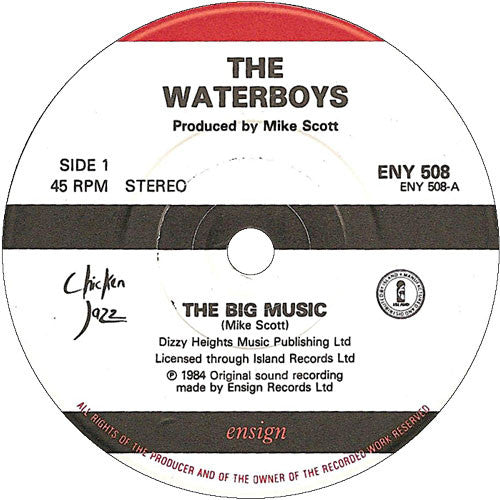 The Waterboys : The Big Music (7", Single)