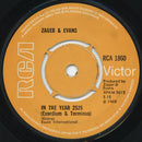 Zager & Evans : In The Year 2525 (Exordium & Terminus) (7", Single)