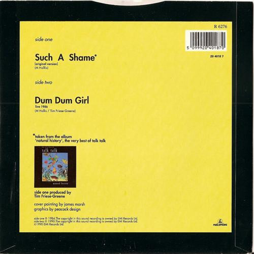 Talk Talk : Such A Shame (7", Single)