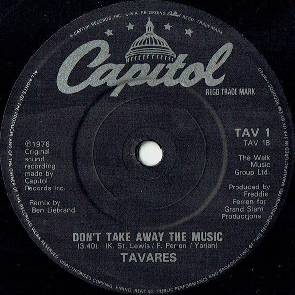 Tavares : Heaven Must Be Missing An Angel (Remix By Ben Liebrand) (7", Single, Pap)