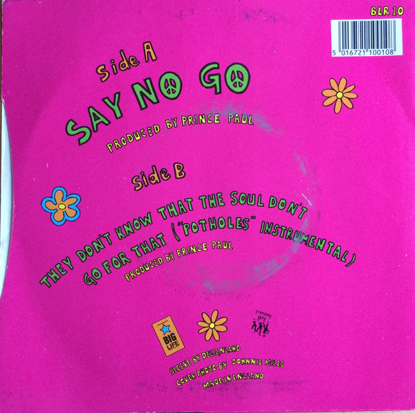 De La Soul : Say No Go (7", Single)