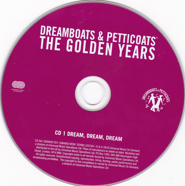 Various : Dreamboats and Petticoats: The Golden Years (4xCD, Comp, Dig)