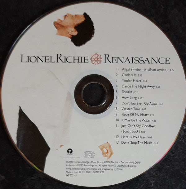 Lionel Richie : Renaissance (CD, Album, S/Edition)