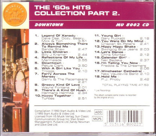 Various : The '60s Hits Collection - Part 2: Downtown (CD, Comp)