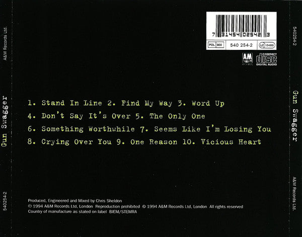 Gun (2) : Swagger (CD, Album)