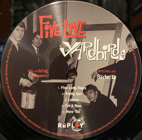 The Yardbirds : Five Live Yardbirds (LP, Album, RE, 180)