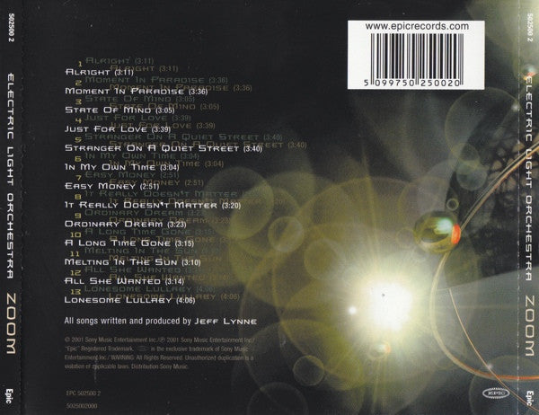 Electric Light Orchestra : Zoom (CD, Album, Son)