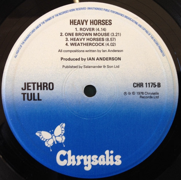 Jethro Tull : Heavy Horses (LP, Album)