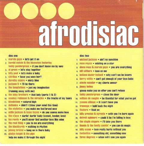 Various : Afrodisiac (40 Original Soulful Classics) (2xCD, Comp)
