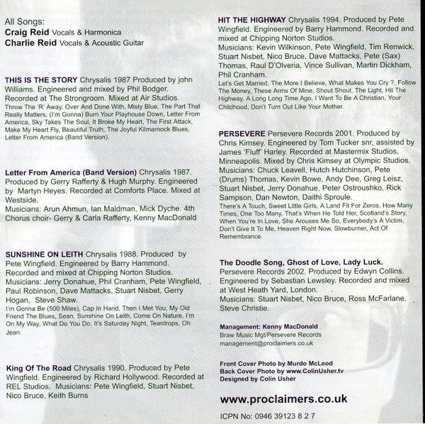 The Proclaimers : The Best Of... (CD, Comp, RE)