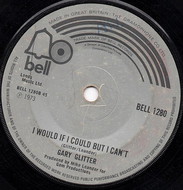 Gary Glitter : Do You Wanna Touch Me? (7", Single, Sol)