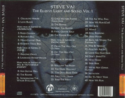 Steve Vai : The Elusive Light And Sound Vol. 1 (CD, Album, 3D )