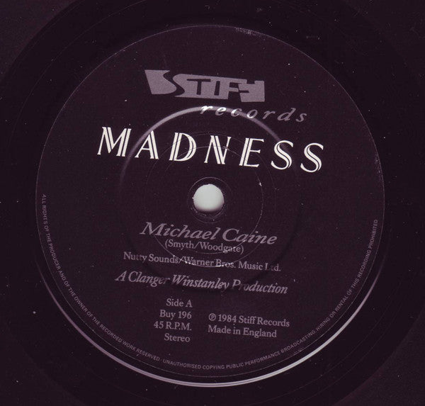 Madness : Michael Caine (7", Single, CBS)