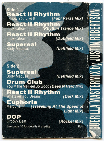 Justin Robertson : Guerilla Mastermix (Cass, Comp, Mixed)