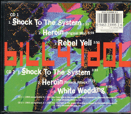 Billy Idol : Shock To The System (CD, Single, Par)