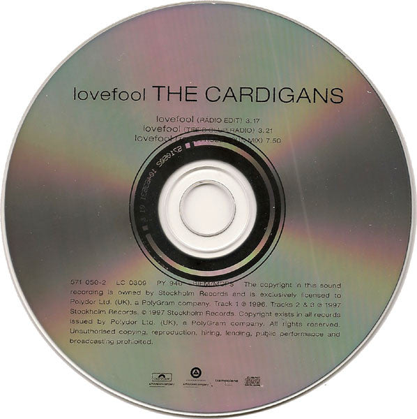 The Cardigans : Lovefool (CD, Single, RE)