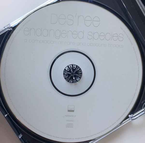 Des'ree : Endangered Species (A Compilation Of Rare And Obscure Tracks) (CD, Comp)