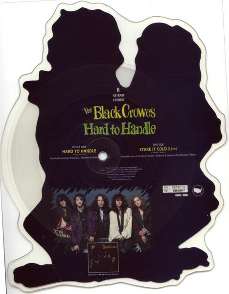 The Black Crowes : Hard To Handle (7", Shape, Single)