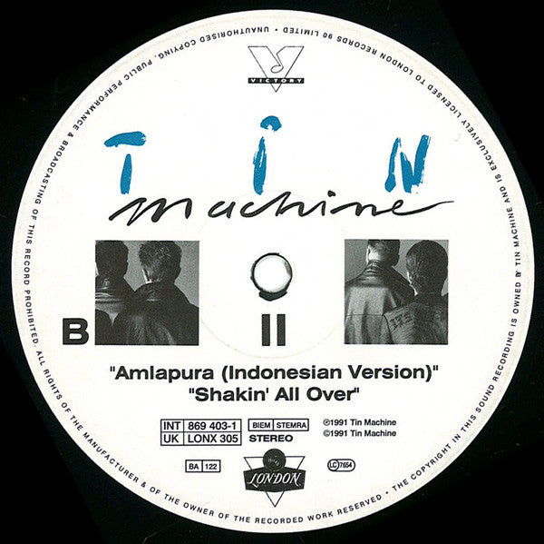 Tin Machine : You Belong In Rock N' Roll (12", Ltd)