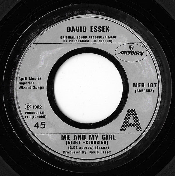 David Essex : Me And My Girl (7", Single, Lar)