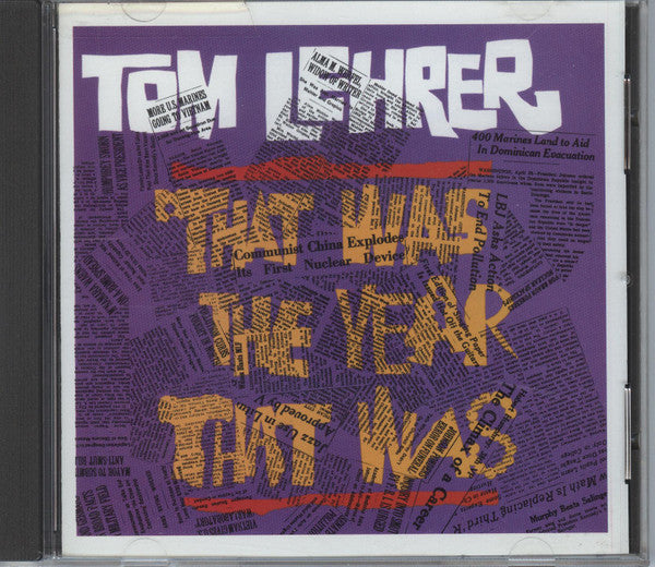 Tom Lehrer : That Was The Year That Was (CD, Album, RE)