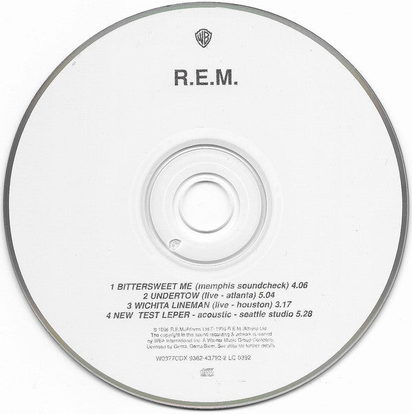 R.E.M. : Bittersweet Me (CD, Single, Dis)