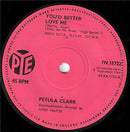 Petula Clark : Downtown (7", Single, Sol)