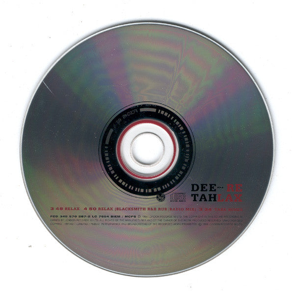 Deetah : Relax (CD, Single, CD1)