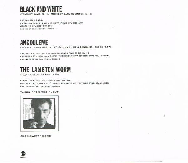 Jimmy Nail With Ranking Roger : Black & White (CD, Single)