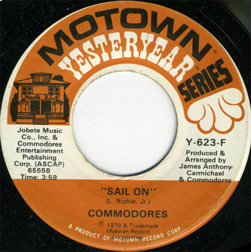 Commodores : Sail On / Flying High (7", Single, Mono, RE)