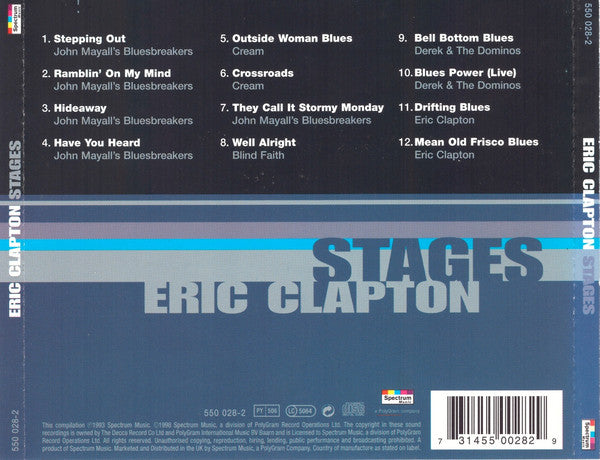 Eric Clapton : Stages (CD, Comp, RE, PMD)