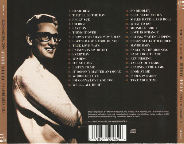 Buddy Holly : The Very Best Of Buddy Holly And The Crickets (CD, Comp)