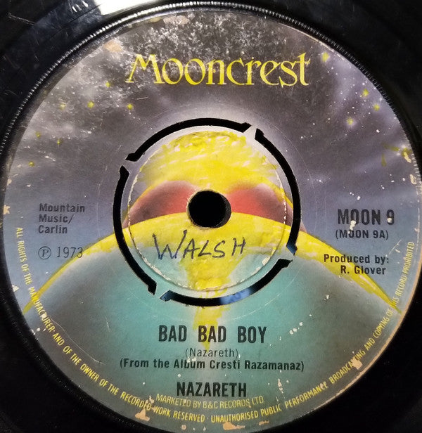 Nazareth (2) : Bad Bad Boy (7", Single)