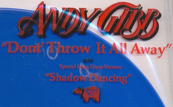 Andy Gibb : Don't Throw It All Away  (12", Blu)