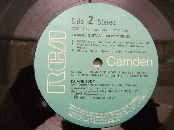Duane Eddy : Twangy Guitar - Silky Strings (LP, Album, US )