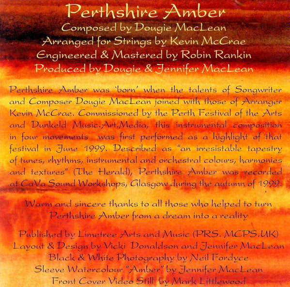 Dougie MacLean : Perthshire Amber (CD, Album, Enh)