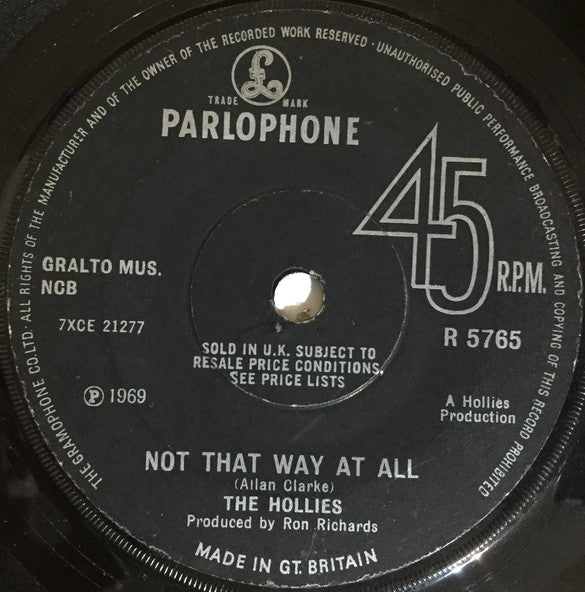 The Hollies : Sorry Suzanne (7", Single, Sol)